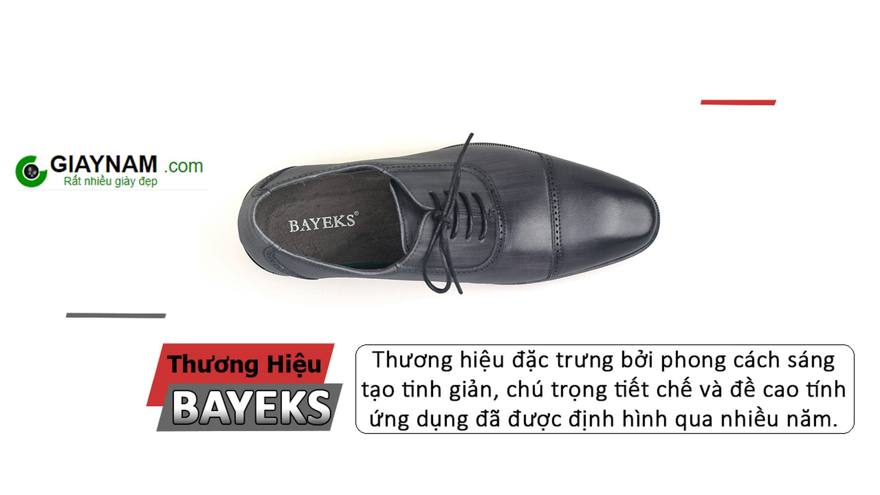 Giày tây công sở nam cao cấp thương hiệu Bayeks